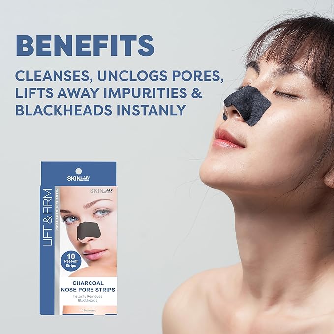 Lift & Firm Charcoal Nose Pore Strips, 10 Count