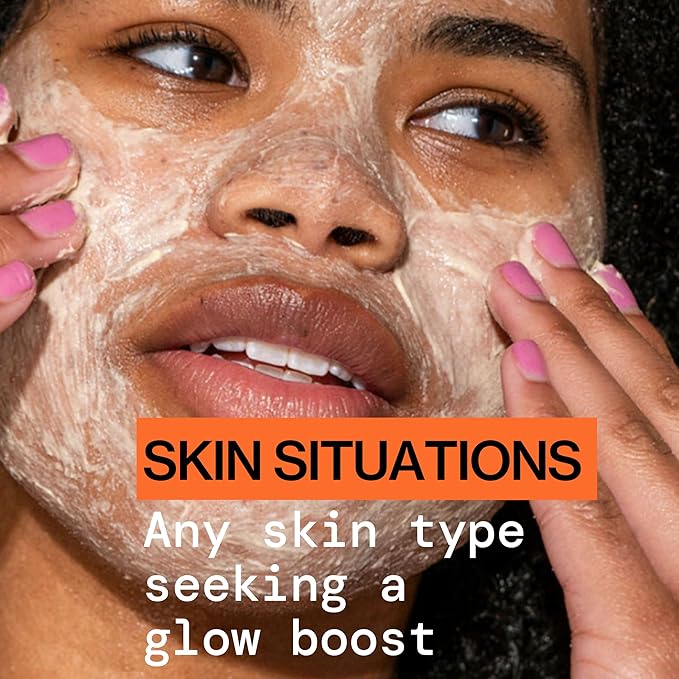 Pacifica Face Scrub - Glow Baby Super Lit Enzyme Scrub Mini, Skincare, Exfoliating Face Wash, Vitamin C, Glycolic Acid, Pore Cleaner, For Soft and Smooth Skin, Vegan, Travel Size, 1.4 fl oz (1 Count)