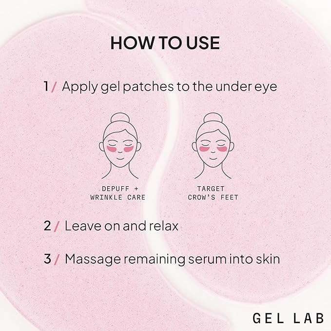 RENEW Collagen & Retinol Under Eye Gel Patches – Korean Hydrating Eye Mask for Fine Lines, Wrinkles, Firming, and Brightening Skin – 60 Gel Eye Patches