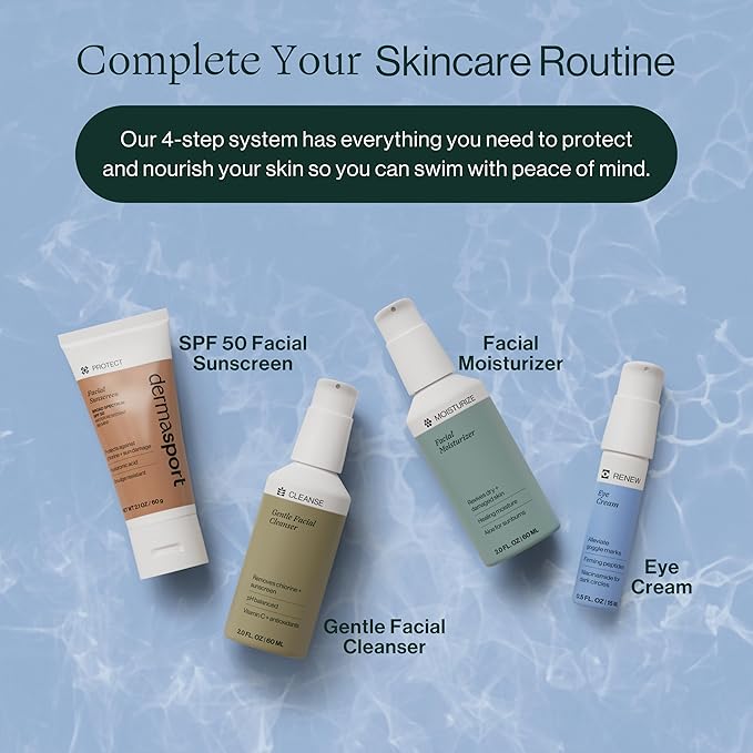 Dermasport Eye Cream for Swimmers Moisturizer for Men & Women Fights Anti-Aging Wrinkles Dark Circles Under Eye Treatment Puffiness & Under Eye Bags Travel Size Eye Cream