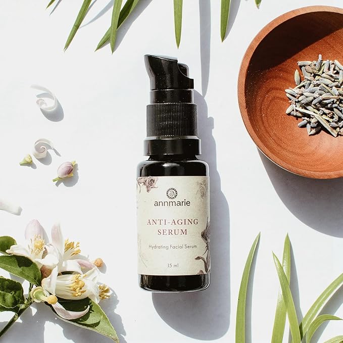 Annmarie Skin Care Anti-Aging Serum - Aloe-Vera Based Serum with Hyaluronic Acid & Herbal Extracts. Hydrating & Firming Serum for Dry Skin, Fine Lines & Wrinkles, For All Skin Types (30ml, 1.0 fl oz)