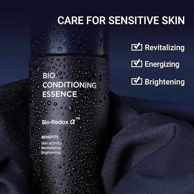 IOPE MEN BIO Anti-aging & Moisturizing Set, Cleanser, Emulsion, Conditioning Essence Serum and Soothing Aftershave, HOMME Korean Skincare by Amorepacific