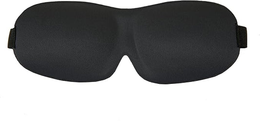 Travelon 12768 Travel Sleep Mask with Domed Eye Cup Black