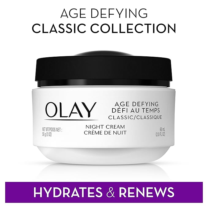 Olay Night Cream with Pro Retinol and Vitamins C & E Age Defying, Pack of 2