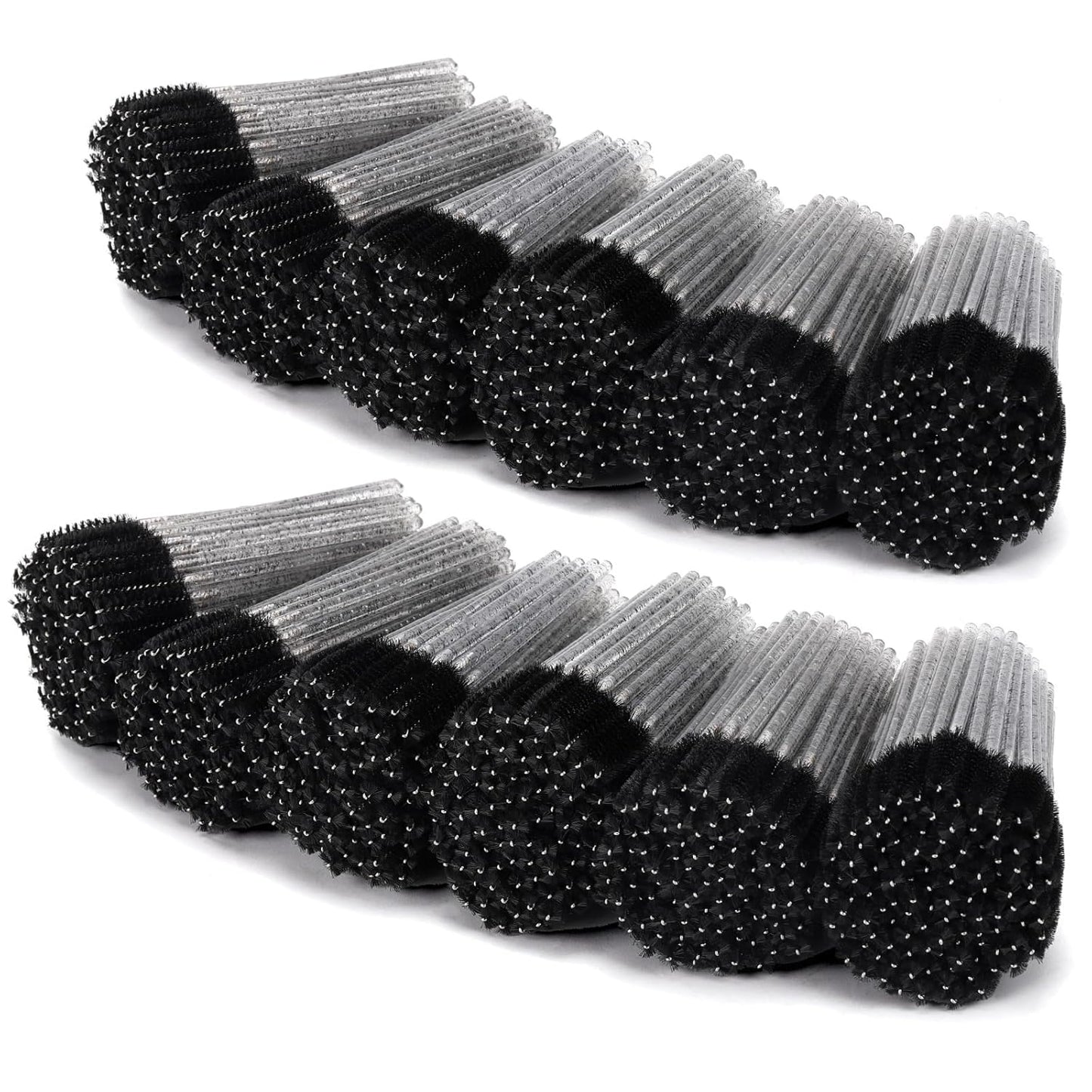 Tbestmax 1200 Disposable Mascara Wands Eyelash Brush Spoolies for Eyebrow Eye Lash Extension, Makeup Brushes Applicators Kits - Black