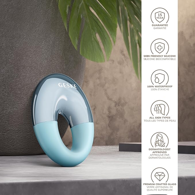 SmartAppGuided™ Cool & Warm Eye Massager | 7 in 1 | Multifunctional Massager | Eyes & Face | Battery-free Cooling & Warming | Firms, Relaxes & De-Puffs Skin | Ring-shaped Design for Easy Grip