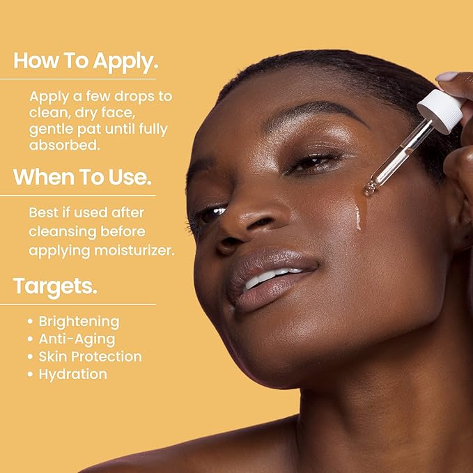 Vitamin C Serum with Vitamin E & Ferulic Acid | Anti-Aging Radiance Restoring Facial Serum | Powerful Antioxidant Lift Fine lines, Wrinkles, & Sunspots | Firms & Hydrates Skin | 1 Oz