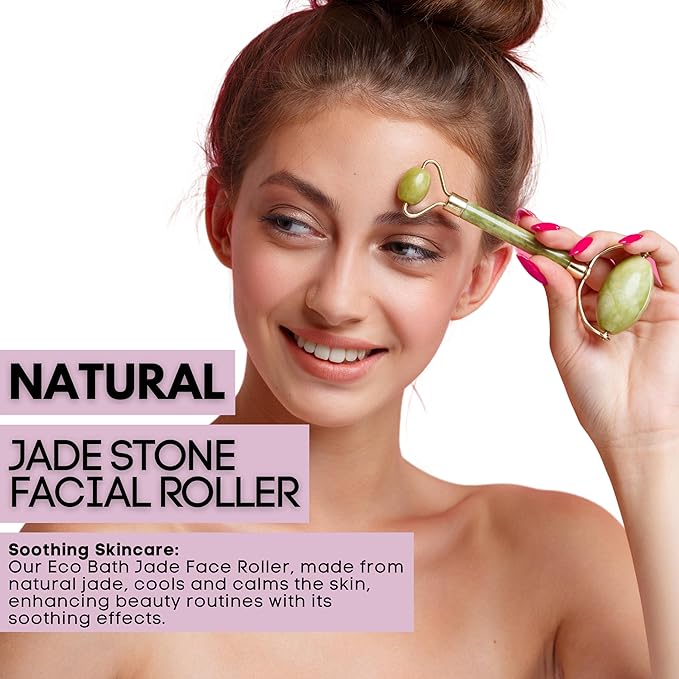 Jade Face Roller - Smooth End