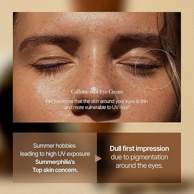 20,000 PPM CAFFEINE SHOT Collagen Eye Cream with Niacinamide for Firming Under Eyes, Dark Spots, Puffy Eye Bags, Fine Lines, Anti-Aging Eye Cream, Korean Skin Care, 1.05 oz