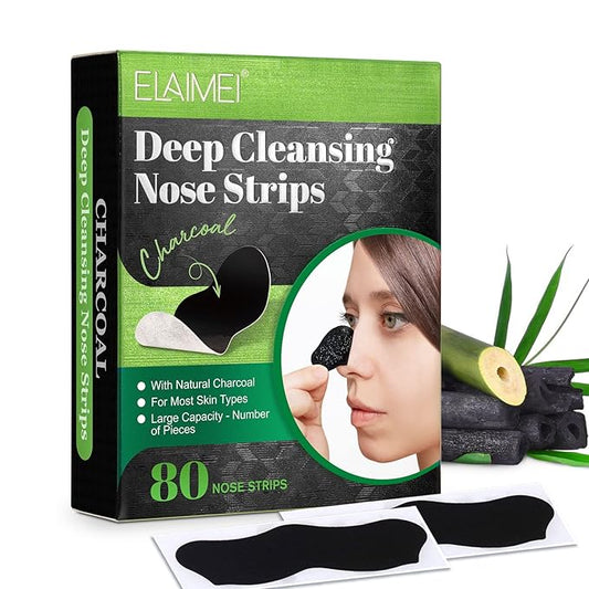 Blackhead Remover Strips,Remover Pore Strips (80pcs),Deep Cleansing Nose Strips,Removes Blackheads and Unclogs Pores,Tightens Pores, Blackhead Remover Strips For Women and Men