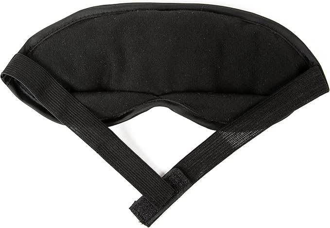 Wild Essentials Infusion Sleep Mask Infused with French Lavender, Includes resealable Pouch to Keep Fresh, Nose Bridge to Block Light Below Eyes, Aromatherapy, Calming, Relaxing, Black