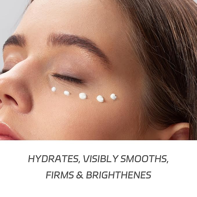 VGO Snail Mucin 92% Moisturizer 1.76 Fl Oz + Eye Cream for Dark Circles and Puffiness 0.5 Fl Oz