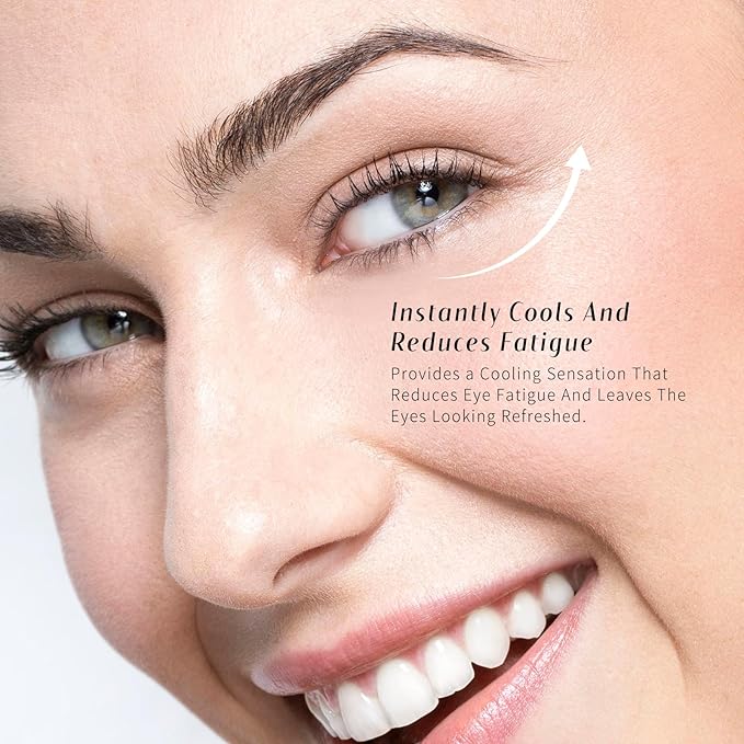 Eye Balm for Dark Circles: Cooling Eye Cream Under Eye Treatment, Cool Eye Stick Reduce Wrinkle & Puffiness, Hydrating Balm for Eye Bags Skin Care