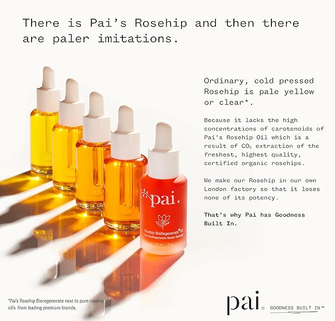 PAI SKINCARE - Organic Rosehip BioRegenerate Universal Facial Oil | Natural, Vegan, Sensitive Skincare (1 fl oz | 30 mL)