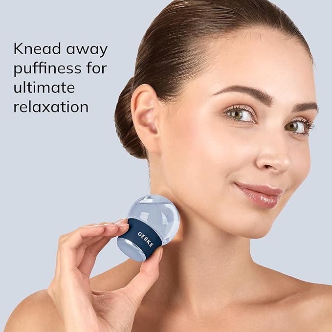 SmartAppGuided™ Cool & Warm Face & Body Massager | 7 in 1 | Multifunctional Massager | Face & Body | Battery-free Cooling & Warming | Firms, Relaxes & De-Puffs Skin | Globular Design