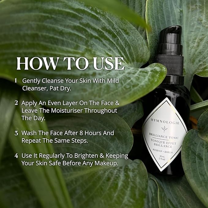 Daily Brilliance Tonic Facial Serum for Women's Face | Skin Care for Hydration, Repair, Beauty, Moisturize, and Glow Recipe with Jojoba, Grapeseed, Saffron and more | Earthy Scent - 1oz