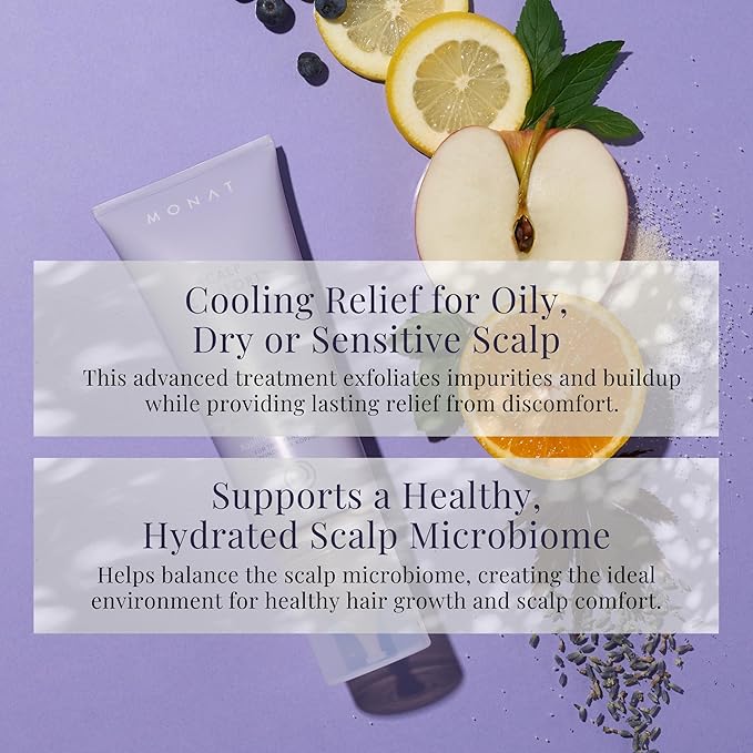 MONAT Scalp Comfort™️ Rebalancing Scalp Treatment - Cooling, Exfoliating Treatment for Dry, Oily, or Sensitive Scalp | Soothes Discomfort, Restores Balance, and Calms Damaged Scalp - 178 ml / 6 fl oz