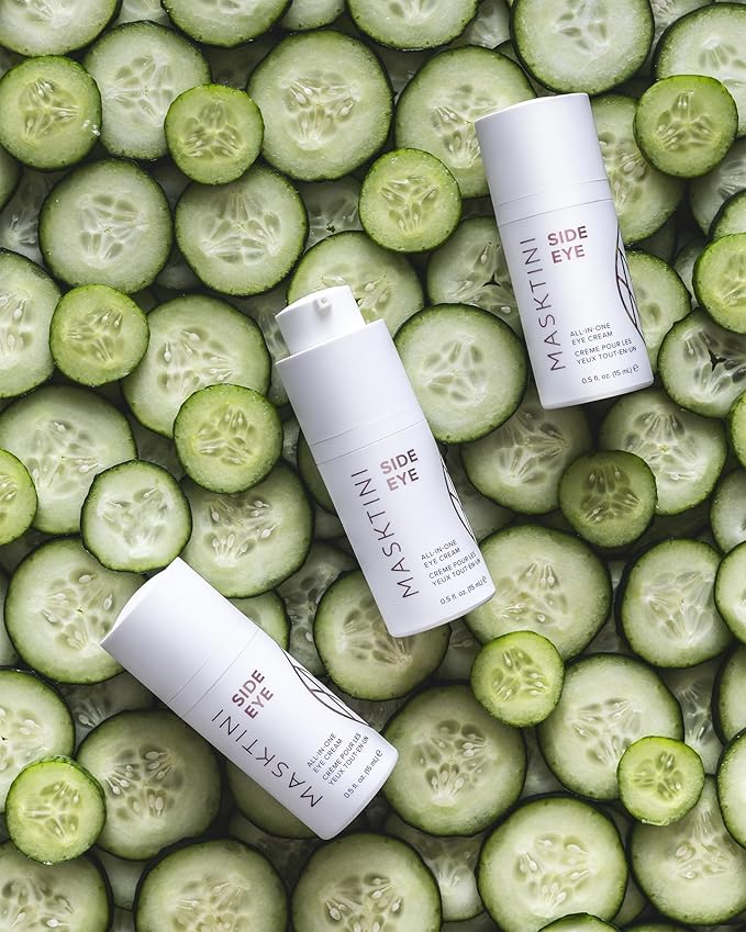 Side Eye All-in-One Eye Cream, 0.5 ounce - Face Moisturizer - with Apple and Green Tea Extracts - Collagen Boosting - Eye Cream for Puffiness (Pack of 2)