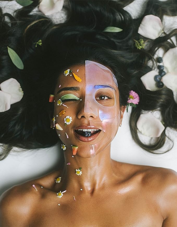 KINDIA Hydrating Sheet Mask with Niacinamide, Facial Masks for Women Skin Care Moisturizing Face Masks aura drip - 1 Count