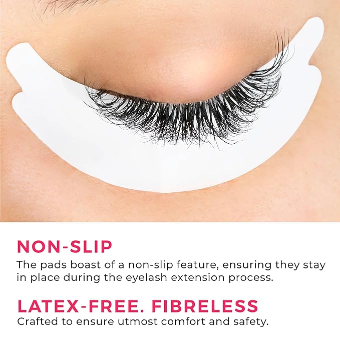 LLBA Biogel Eye Pads for Lash Extensions, Soft Sticky Under Eye Patches for Sensitive Skin, Eyelash Perm Lamination, Lash Extension Remover Supplies (10 Pairs, Style 3)