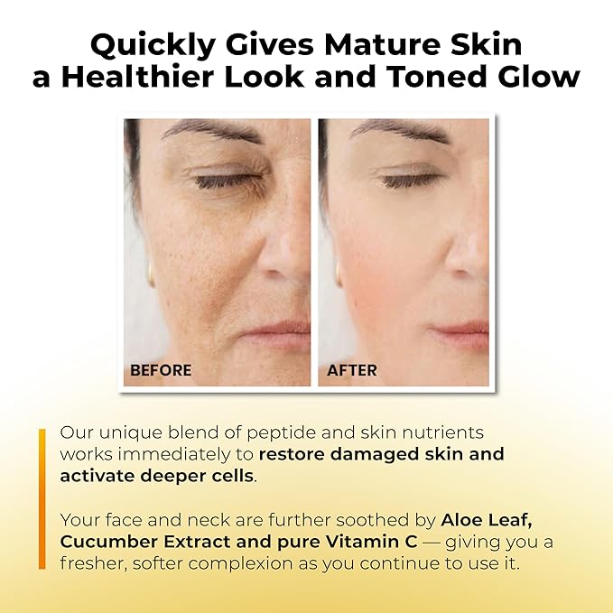 Peptide C Radiance Serum, GMO Free, Made in USA