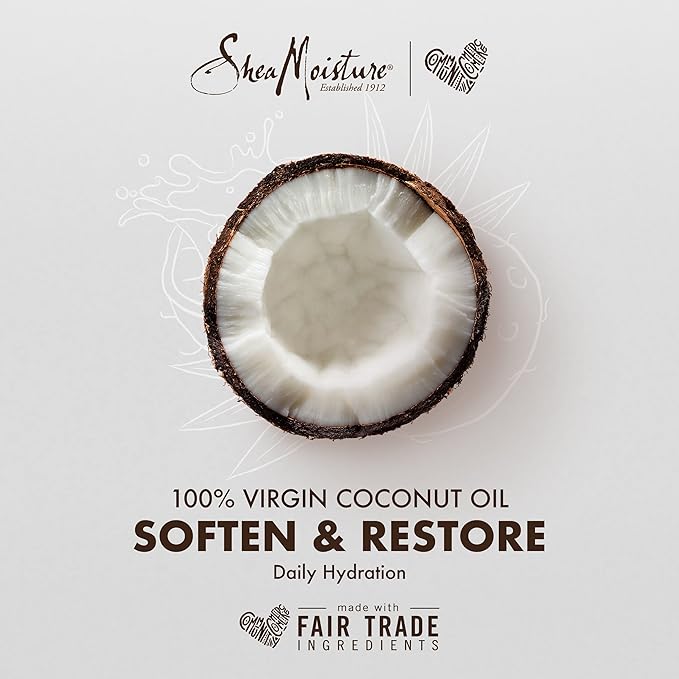 100% Virgin Coconut Oil Daily Hydration Body Lotion by Shea Moisture for Unisex - 13 oz Body Lotion