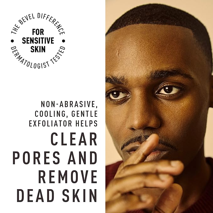 Bevel Face & Beard Wash with Witch Hazel and Aloe Vera to Cleanse, Hydrate and Brighten Skin, 4 Fl Oz