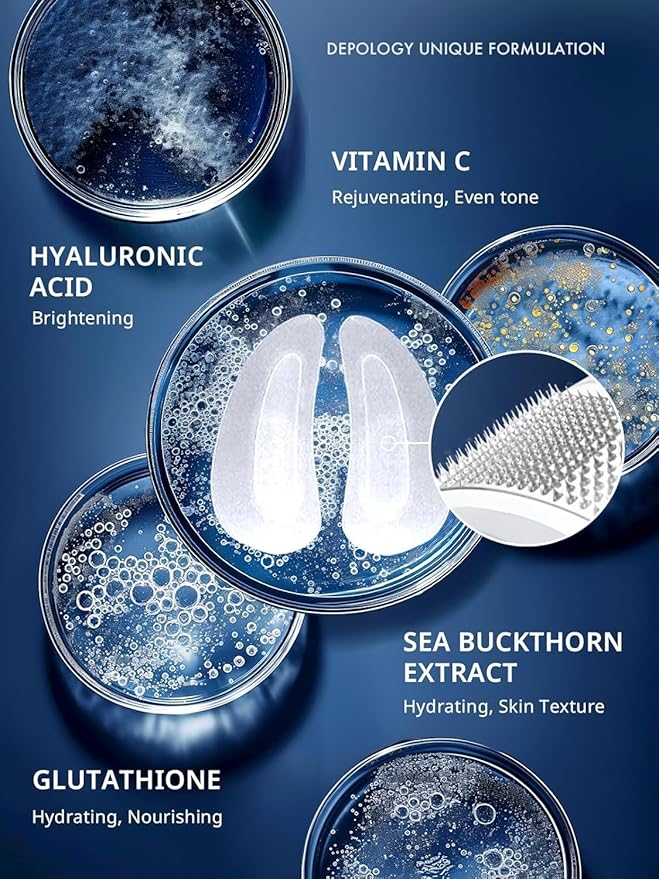 depology Deepcare+ Serum-Infused Micro Dart Patche | 12 Pairs Eye Mask | Under Eye Patches for Wrinkles | Hydrating Eye Mask with Peptides