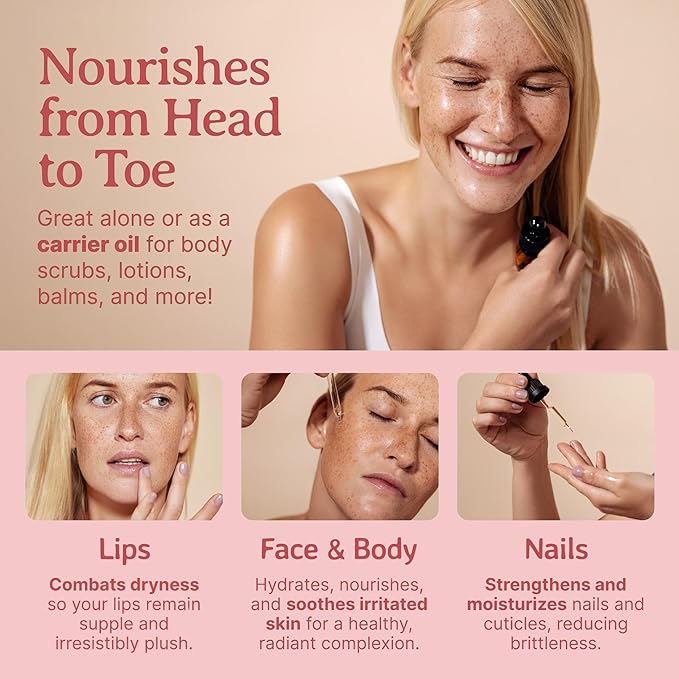 Bella Terra Oils - Prickly Pear Seed Oil 2oz - The Essence of Prickly Pear Cactus, A Haven of Vitamin A & Magnesium, an Elegant Addition to Your Routine