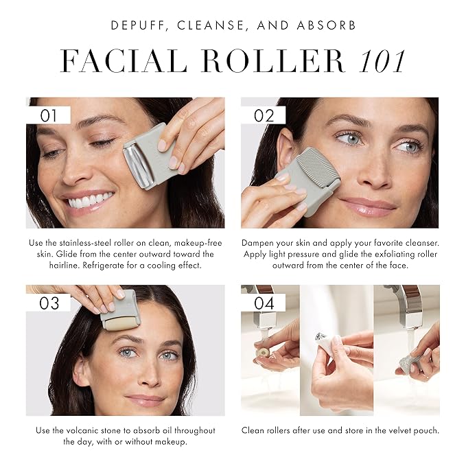 Tweezerman 3-in-1 Facial Roller Set