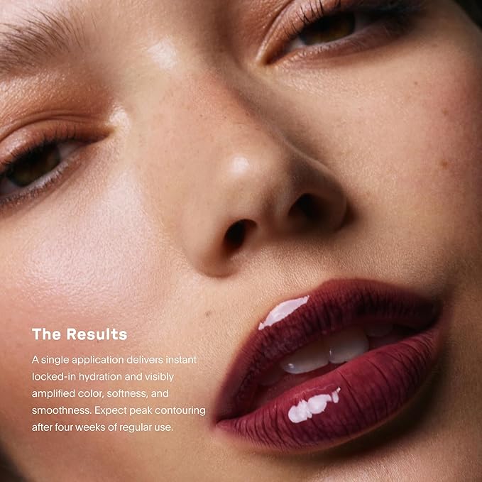 U Beauty The PLASMA Tinted Lip Compound Anti-Wrinkle & Anti-Aging Treatment - Shimmery Plumping Lip Gloss with Hyaluronic Acid, Shea Butter, Salicylic Acid & Peptides to Deeply Hydrate,Fig- 15 mL