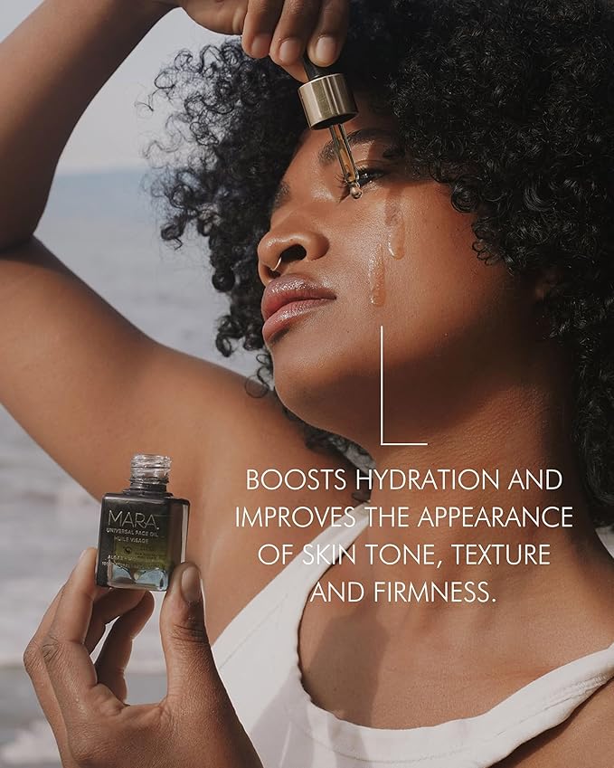 MARA - Natural Algae + Moringa Universal Face Oil | Plant-Based Skin Care | Nourishes with Algae Plankton Blend + Boosts Firmness For All Skin Types, (1.2 oz | 35 ml)
