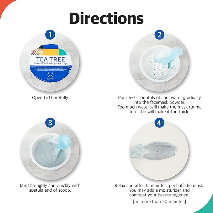 Soothing Modeling Mask - Cooling Peel off Jelly Mask Powder Pack - 2.2 lbs - Face mask skin care for Soothing and Pore Management - Korean Skin Care Set - Modeling pack (Vitamin C)