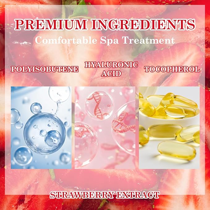 2 Pack Strawberry Lip Scrub Set,Long Lasting Moisturizing Lip Scrubber Exfoliator, Cleansing Hydrating Lip Exfoliator Scrub and Moisturizer Kit for Chapped Dry Lips