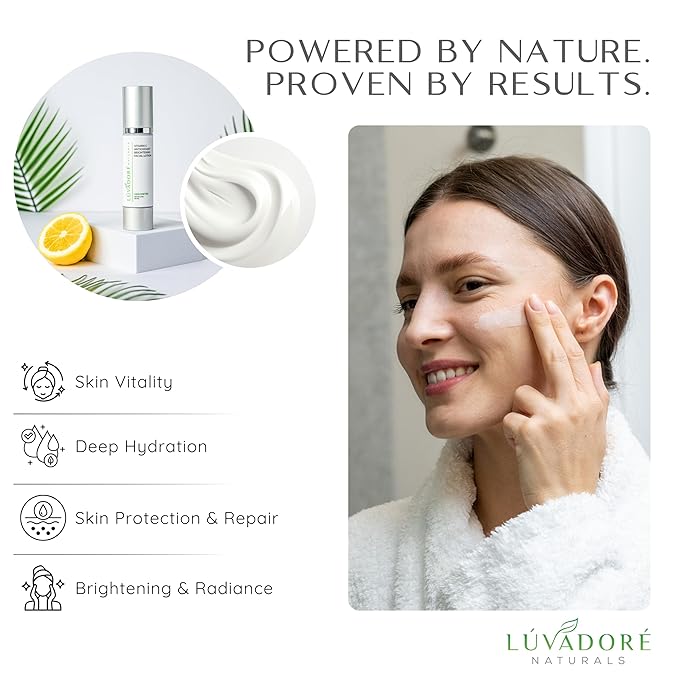 Vitamin C Skin Care Facial Lotion – Antioxidant Cream for Face – Deeply Hydrating Brightening Cream for Dark Spots, Uneven Skin Tone – Anti-Aging and Rejuvenating Formula