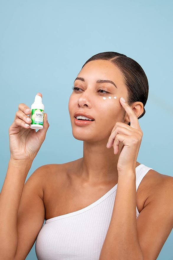 Yes To Cucumber Eye Treatment Bundle, Soothing Daily Treatment To Calm, Soothe & De-Puff Under Eyes, With Caffeine, Natural & Cruelty Free, 8ct Under Eye Masks & 0.5 Fl Oz Daily Eye Treatment