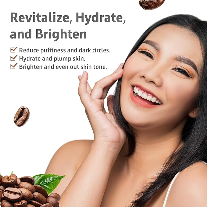 The nordea - 5% Caffeine Serum Angelica - Anti-Aging Eye Serum for Dark Circles, Puffiness and Wrinkles - Caffeine Eye Serum Natural and Vegan - 30 ml (5% Caffeine Skin Serum)