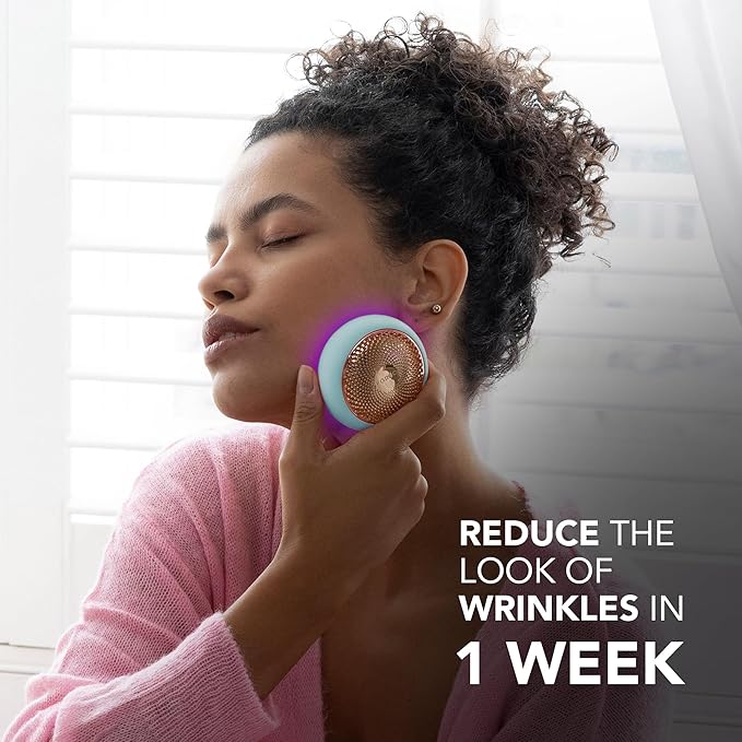 FOREO UFO 3 Deep Face Moisturiser - 5-in-1 Facial Spa - Red Light, Warming, Cooling, Face Massage, Anti Aging - Face Mask Skin Care - Arctic Blue