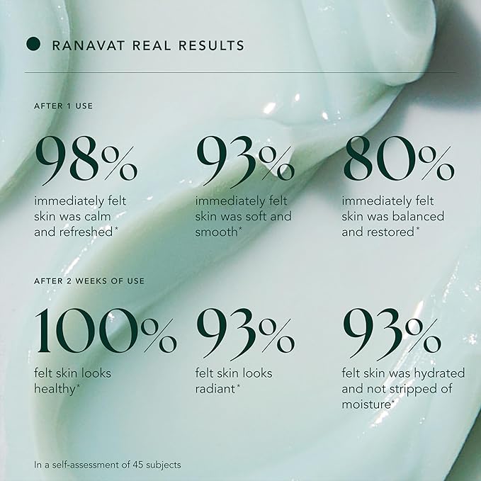 RANAVAT Lotus Facial Cleansing Balm - Gel to Milk Makeup Remover Balm for Balanced & Restored Skin - Resurfacing Facial Cleanser with Blue Tansy Oil + Jasmine (3.4 oz)