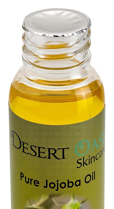 100% Pure Organic Jojoba Oil. Travel Size 1 oz plus 2 Pack Organic Unscented Lip Balms with over 70% Jojoba Oil. 100% Natural. By Desert Oasis Skincare (1 fl oz/29 ml)