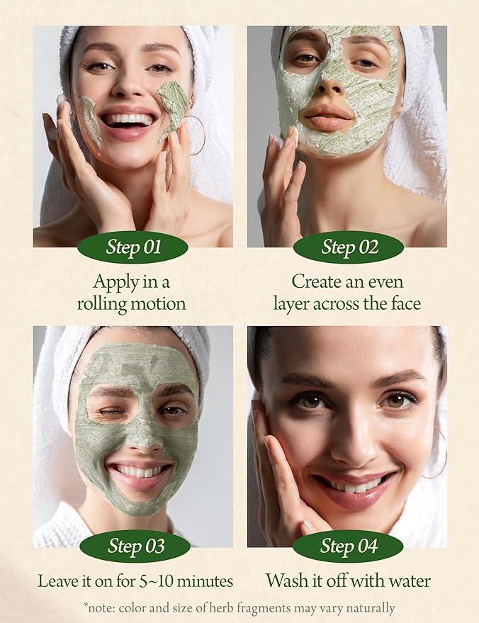 RE:P BIO FRESH MASK with REAL Nutrition HERBS 4.58 Fl Oz (130g) - 100% Vegan, Cruelty-free - Natural nourishing peel off mask with Real Peppermint + Real Rosemary – Korean Skin Care