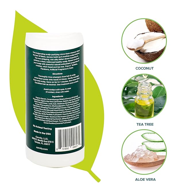 ScalpBliss Soothing Scalp-Purifying Foam Treatment to Clear Flakes, Product Build Up, and Soothe Scalp Irritation,
