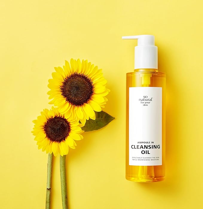 [So'natural Powder4room] Ampoule In Cleansing Oil 6.76 fl.oz (200ml) | A Non-drying Vegan Cleansing Oil | Korean Cleansing Oil | Korean Oil Cleanser | Deep Cleansing Oil | Pore Cleasing Oil