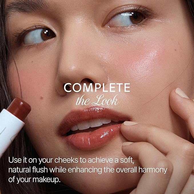 SUN-KISSED Plump Tinted Lip Balm, Lip Plumper, 70% Skincare Ingredients Providing Deep Hydration to Cracked & Chapped Lips, Lightweight Buildable High Gloss Finish, 04 Peach Crush