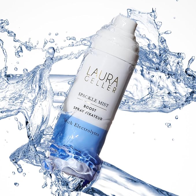 LAURA GELLER NEW YORK Spackle Mist Boost Setting Spray with Electrolytes - Long-Lasting Makeup Spray with Blue Light Protection - Dewy Skin Makeup Setting Spray