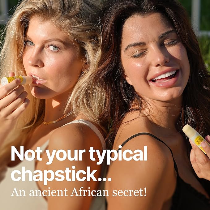 Nourishing & Hydrating Lip Balm - Naturally Soothing Lip Moisturizer for Eczema & Dry Cracked Lips - Moisturizing Lip Care with Mongongo Oil & Manuka Honey (.25 oz)