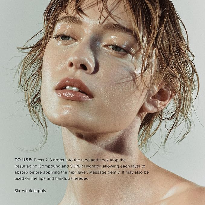 U Beauty Super Intensive Face Oil - Hydrating Hyaluronic Acid Moisturizer-Formulated with Avocado, Squalane + Jojoba Oil - Dehydrated and Aging Skin