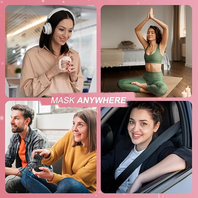 Reusable Wrinkle Patches - Silicone Fusion Treatment Forehead Patches for Brow Lift, Wrinkle Smoothers, Reduce Frown Lines & Face Lift - 3 Pack (Eye)