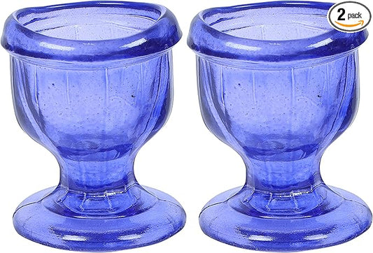 Glass Eye Wash Cup with Engineering Design to Fit Eyes for Effective Cleansing Superior, Smooth Edge,Snug Fit- with Storage Container Soothing Relief from Allergens, Irritants, Makeup, Dust, Dry Eyes