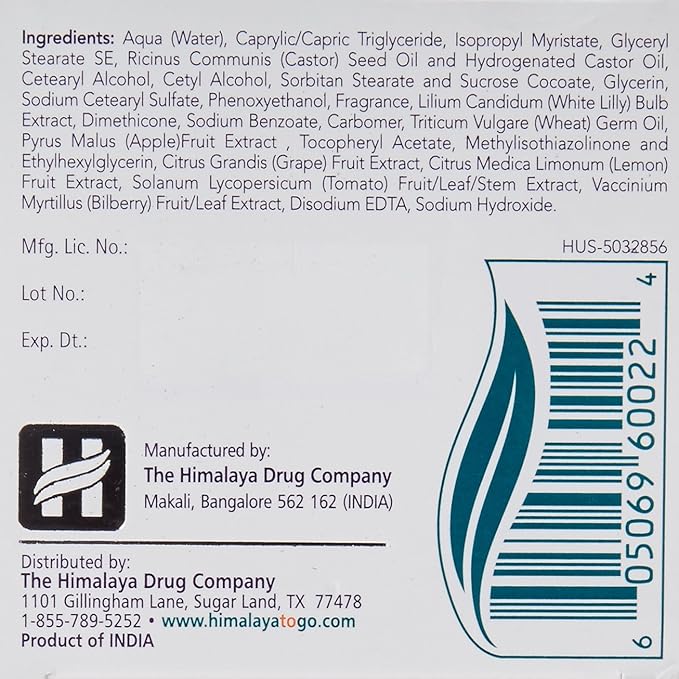 Himalaya Revitalizing Night Cream for Damaged and Aging Skin, Daily Deep Moisturizing Overnight Repair Treatment, For All Skin Types, 1.69 Oz (50Ml)